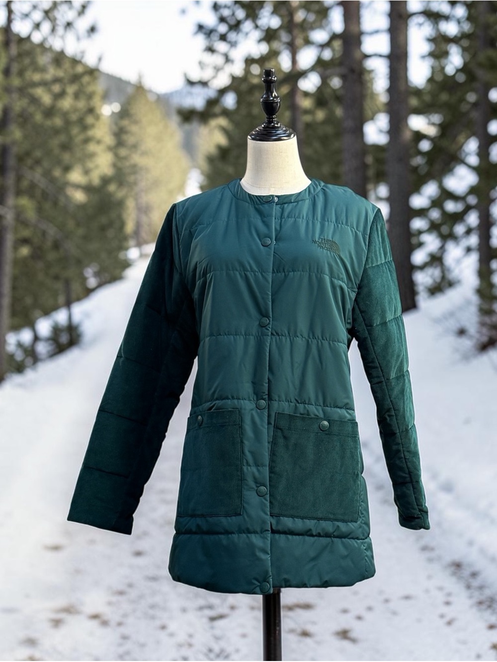 NWT The North Face women’s Ponderosa green jacket size medium